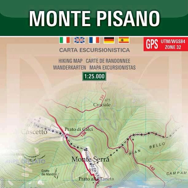Monte Pisano Cartografia