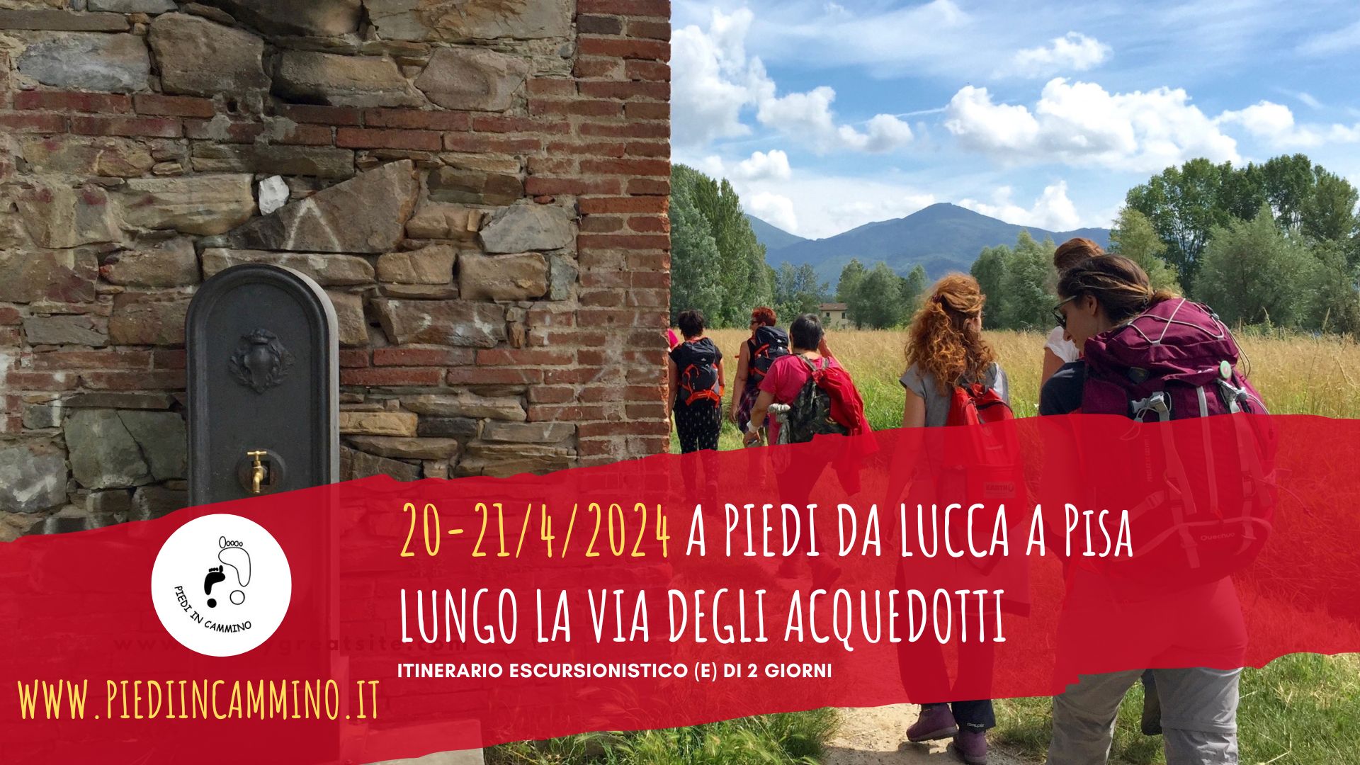 La Via degli Acquedotti. Un viaggio a piedi da Lucca a Pisa con Piedi in Cammino
